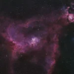 Heart Nebula photographed from Leonard’s Lookout under dark skies in southern Spain