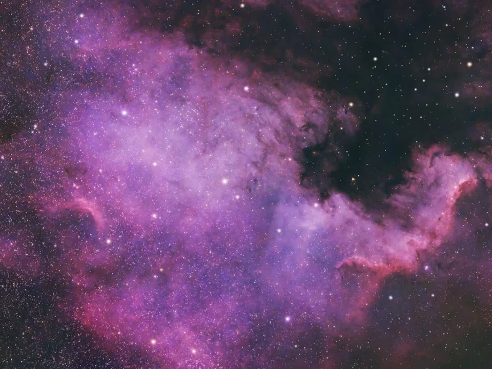 North America Nebula photographed from Leonard’s Lookout under dark skies in southern Spain