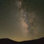 Milky Way above the mountain horizon at Leonard’s Lookout in southern Spain
